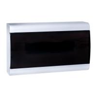 Бокс 15мод навесной белый черная прозрачная дверь IP41 SlimBox EKF