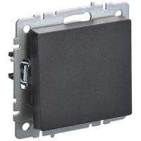 Брайт черный переключатель 1кл скрытая 10А IP20 