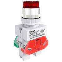 Выключатель кнопочный ABLFP 22мм красный с подсв. 24В IP54 Schneider Electric