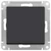 Атлас карбон переключатель 1кл скрытая 10А IP44 