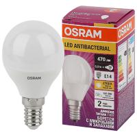 Лампа шар свд Е14 4,9Вт 2700К 470лм P45 матовый Osram