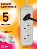 Удлинитель 3-мест 1,5м ПВС 3*1 белый выкл ЭРА  Greenline