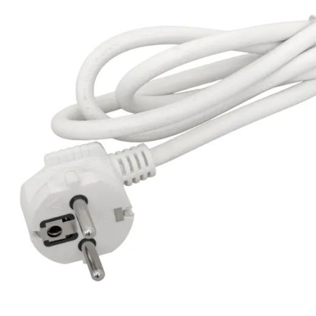 Удлинитель 5-мест 3м ПВС 3*1,5 белый выкл EKF  2USB 2,4А+2USBtype-С